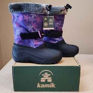 Kamik waterproof winter boots girl's size 3